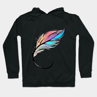 Colorful Abstract Feather Art No. 452 Hoodie